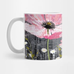 Flower Nature Art Decor Paint Mosaic Mug